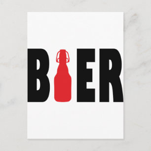 Carte Postale Icône Bière