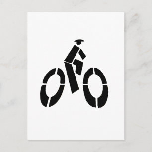 Carte Postale Icône Bikeman