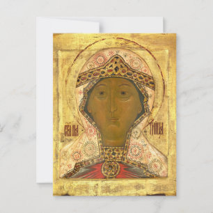 Carte Postale Icône chrétienne orthodoxe de Sainte-Paraskeva