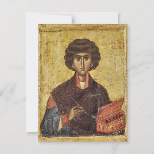 Carte Postale Icône chrétienne orthodoxe St. Panteleimon