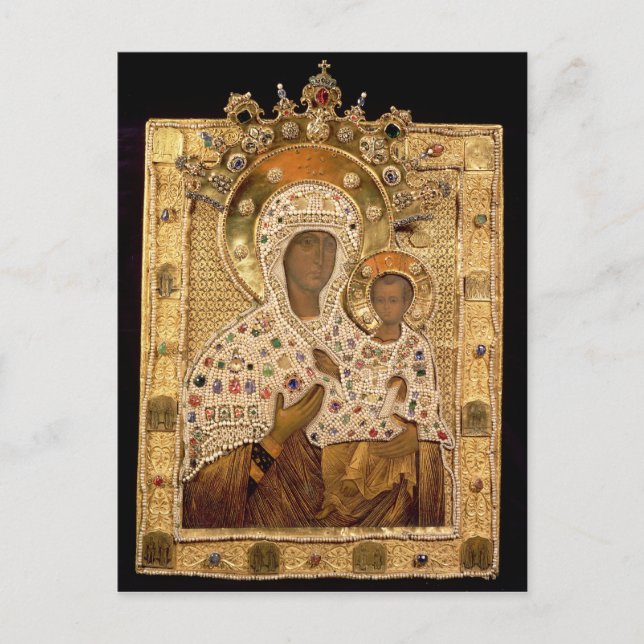 Carte Postale Icône de la Vierge, monastère de Smolenskaja (Devant)