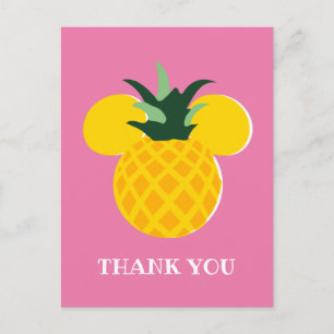 Carte Postale Icône de Mickey Mouse Ananas   Merci
