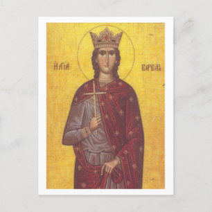 Carte Postale Icône de Saint Barbara