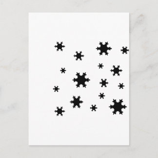 Carte Postale icône des flocons de neige