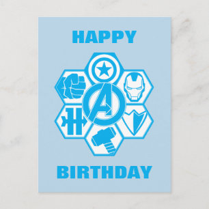 Carte Postale Icône du badge Avengers Assemble