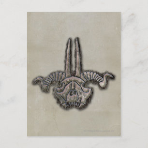 Carte Postale Icône du personnel du roi de Goblin