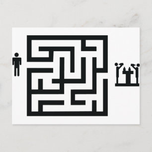 Carte Postale icône du pub labyrinthe