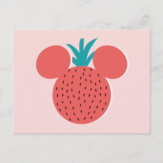 Carte Postale Icône fraise Mickey (Devant)