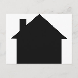 Carte Postale icône maison noire