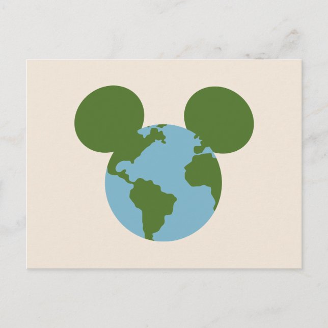 Carte Postale Icône Mickey Earth (Devant)