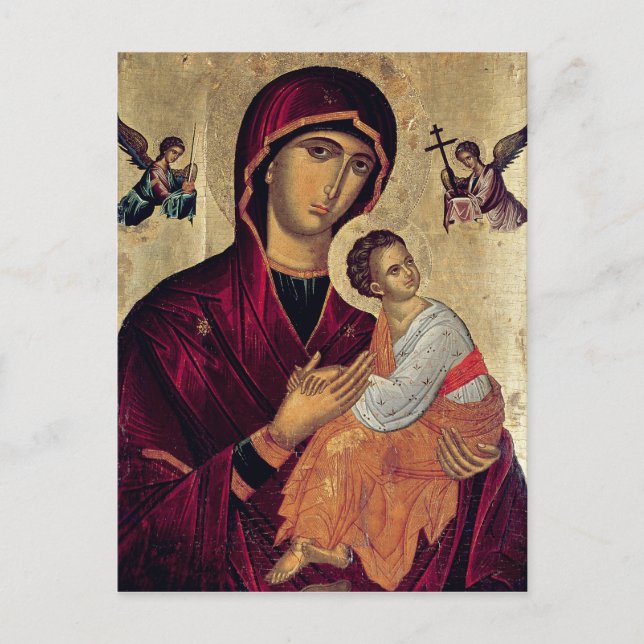 Carte Postale Icône représentant la Sainte Mère de la Passion (Devant)