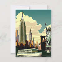 Carte postale iconique de New York City