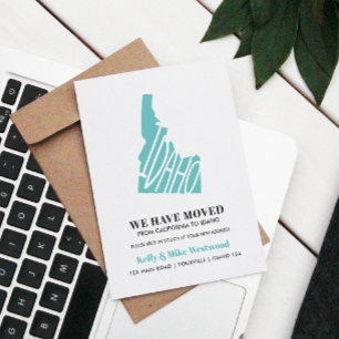 Carte Postale IDAHO Nous avons déménagé Nouvelle adresse Nouveau