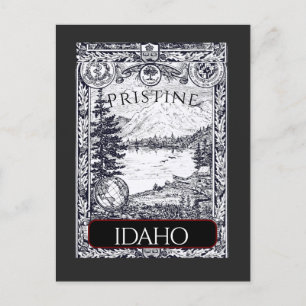 Carte postale Idaho vintage Illustration