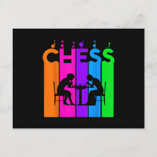 Carte Postale Idée cadeau bulle d'échecs passe-temps et sport