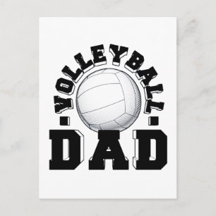 Carte Postale Idées de cadeaux pour papa volleyeur école vintage