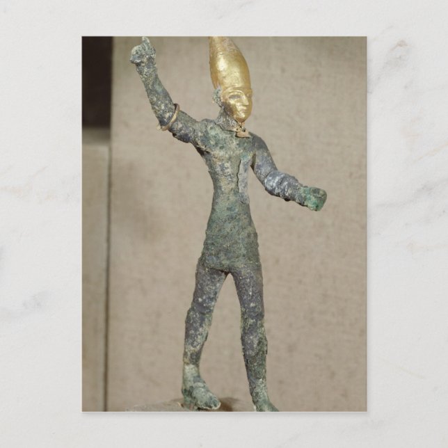 Carte Postale Idole du dieu Baal, d'Ugarit, Syrie (Devant)