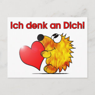 Carte Postale Igel - Ich denk an Dich