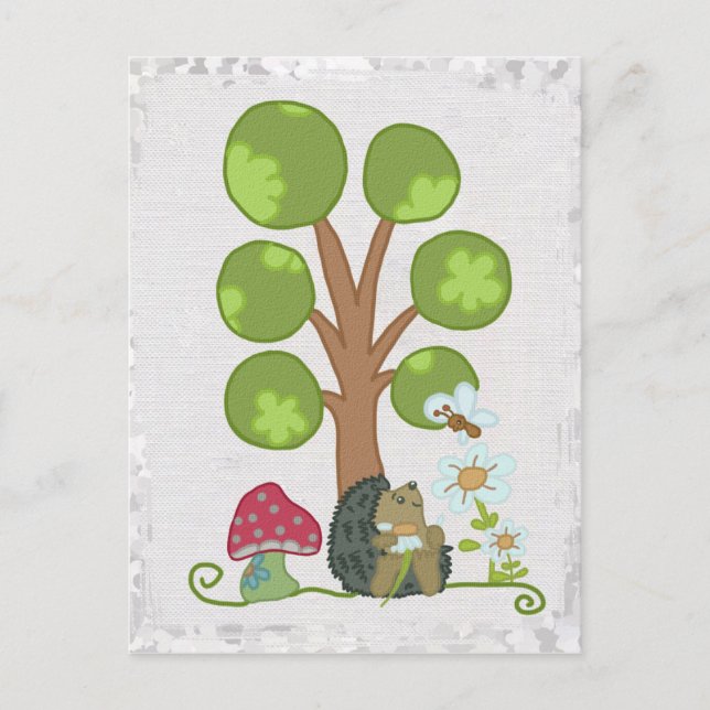 Carte Postale Igel unterm Baum (Devant)