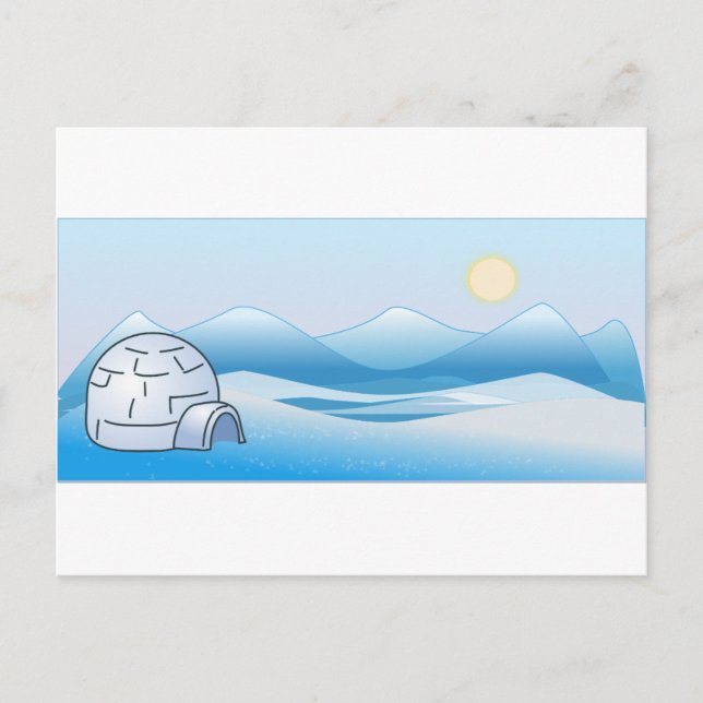 Carte postale Igloo Arctique (Devant)