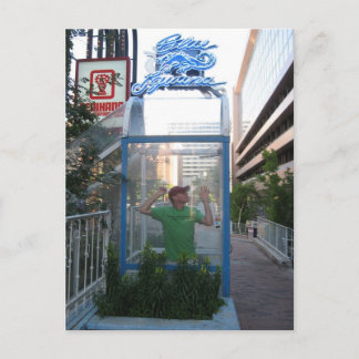 Carte Postale Iguana Bleu - Vertical