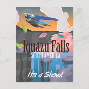 Carte Postale Iguazu Falls Amérique du Sud poster Voyage