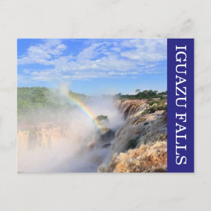 Carte Postale iguazu tombe arc-en-ciel
