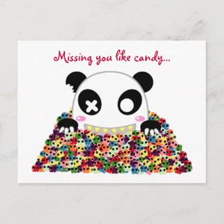Carte Postale Ijimekko Panda "Vous avez manqué"