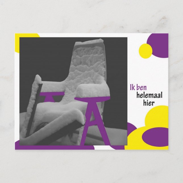 Carte Postale Ik ben hemaal hier (Devant)