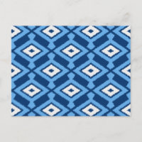 Ikat Motif, Indigo et Denim Blue