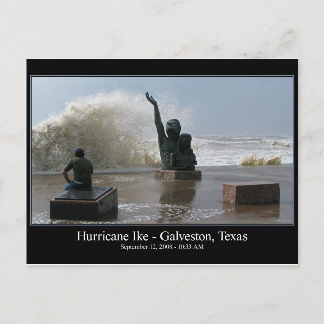 Carte postale Ike de l'ouragan (Devant)