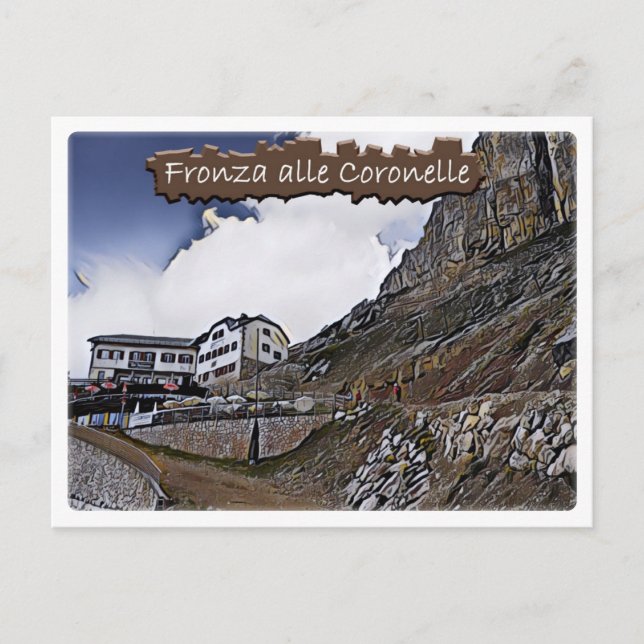 Carte Postale Il - cabane alpine Fronza alle Coronelle - Dolomit (Devant)