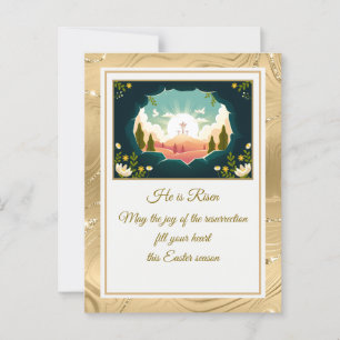 Carte Postale "Il est ressuscité" Joyeuses Pâques - Religieux pe