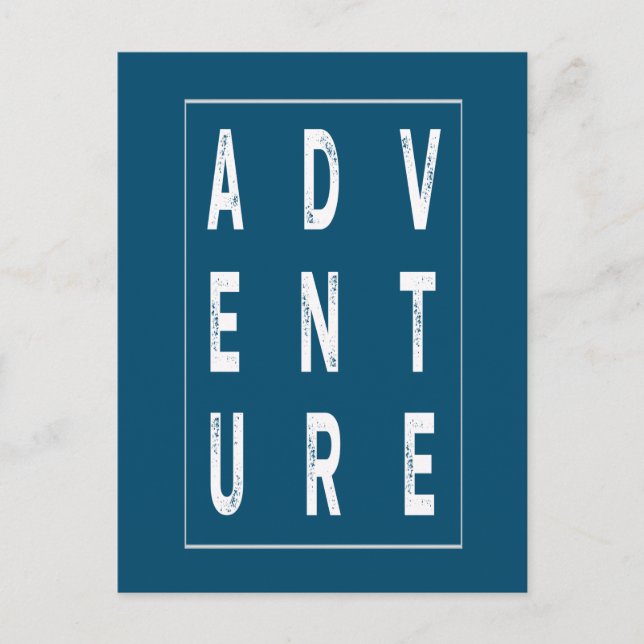 Carte Postale Il est temps d'aventure (Devant)