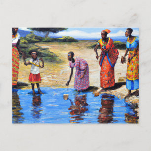 Carte Postale Il faut un village Patrimoine AFRICAIN