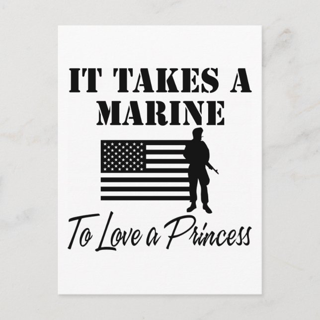 Carte Postale Il Faut Une Marine Pour Aimer Une Princesse (Devant)