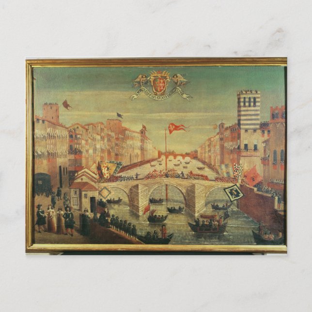 Carte Postale Il Gioco del Ponte dei Pisani (Devant)