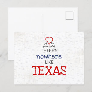 Carte Postale Il n'y a nulle part comme le Texas