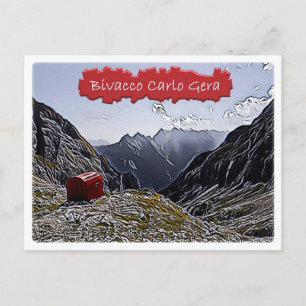 Carte Postale Il - refuge alpin Bivacco Carlo Gera  - Dolomiti -