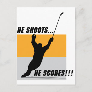 Carte Postale Il Tire...Il Scores !