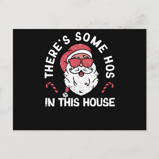 Carte Postale Il y a des salopes dans cette maison Joyeux Noël (Devant)