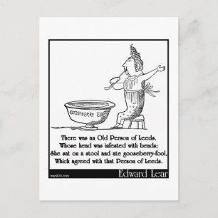 Carte Postale Il y avait une vieille personne de Leeds