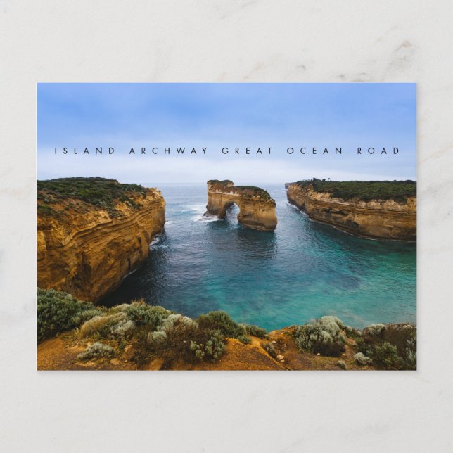 Carte Postale Ile Archway sur Great Ocean Road, Australie (Devant)