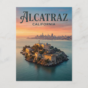 Carte Postale Île d'Alcatraz Californie