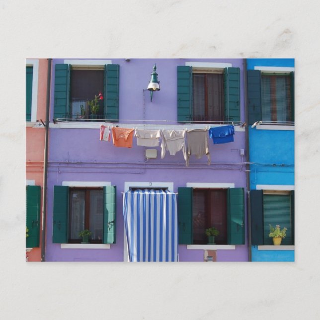 Carte Postale Île de Burano (Devant)