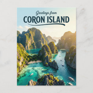 Carte Postale Île de Coron Philippines