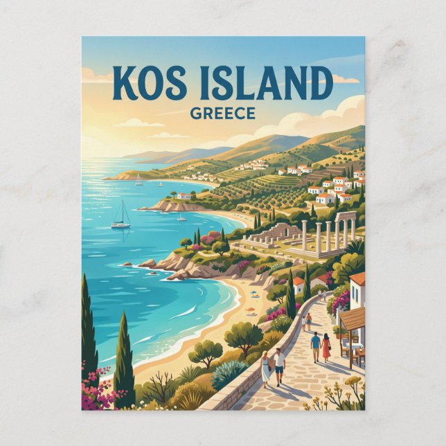 Carte Postale Île de Kos Grèce (Devant)