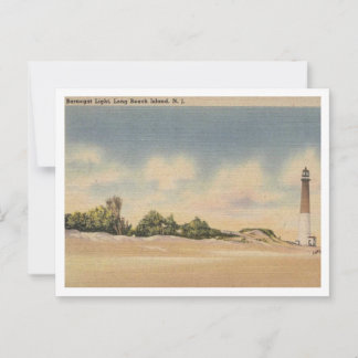 Carte Postale Île de Long Beach NJ, Barnegat Light 1946 Inspiré