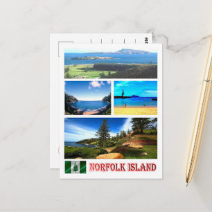 Carte Postale Île de Norfolk - Mosaïque -