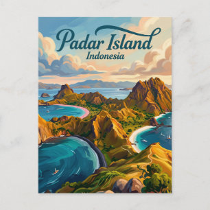 Carte Postale Île de Padar Indonésie